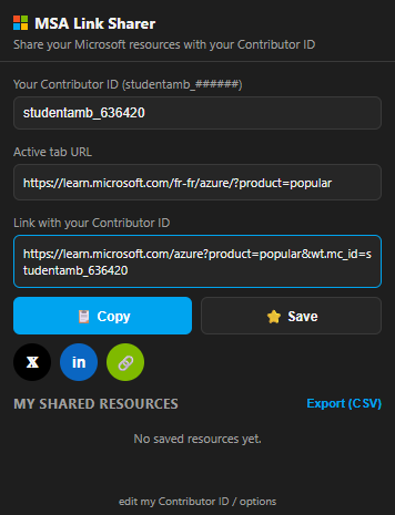 mlsa-extension
